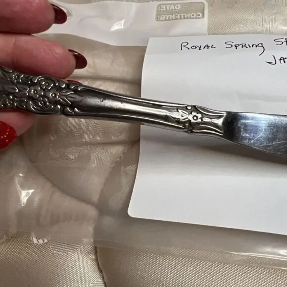 Vintage Royal Spring Stainless Flatware Japan 1‎ Knife